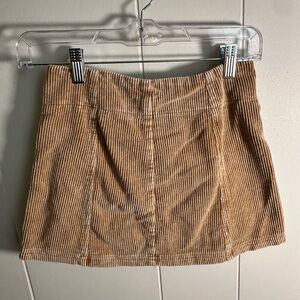 Daisy Tan Corduroy Mini Skirt
